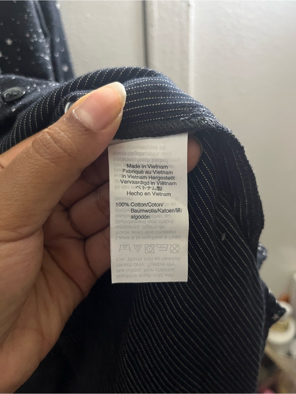 Madewell Black Starry Button-Down Shirt - Picture 7 of 7
